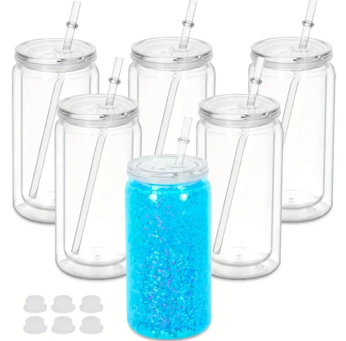 16 OZ snow globe tumbler