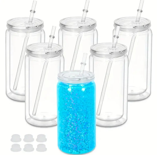 16 OZ snow globe tumbler